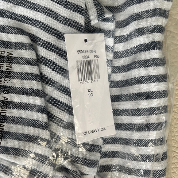 NWT - Old Navy Women’s Linen Blended Flared Tie Strap Mini Dress - Size XL - Picture 5 of 8